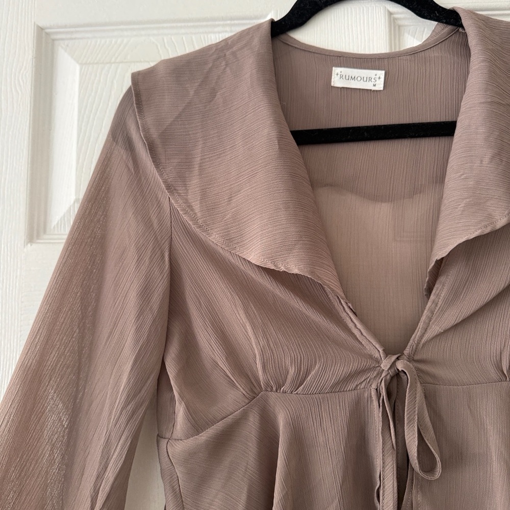 Rumours Women's Blouse - Elegant Tan